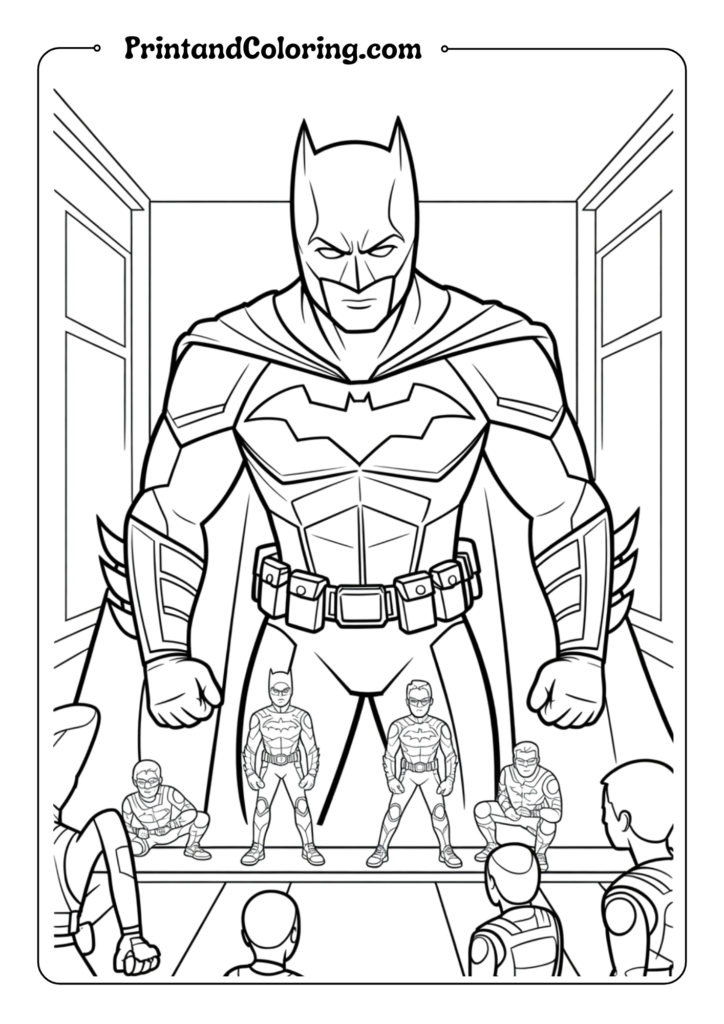 Batman Training Young HeroesBatman Portrait