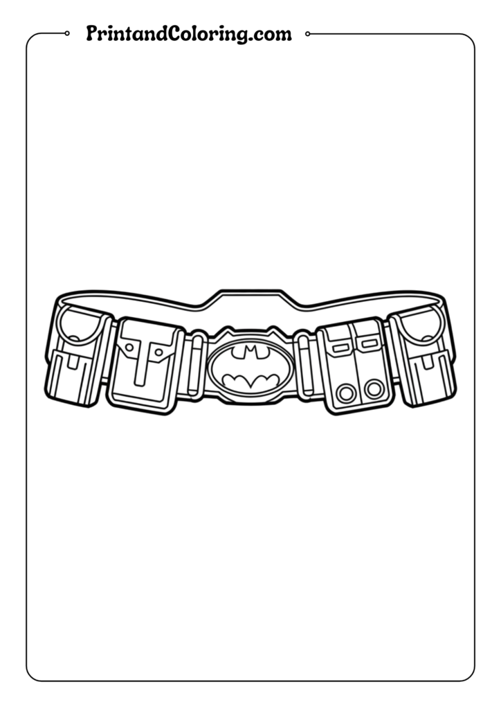 Batman's Utility Belt Close-up Batman Portrait