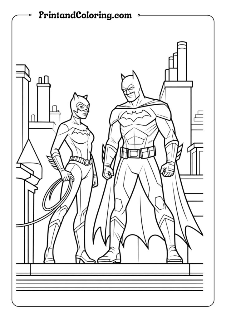 Catwoman Rooftop Encounter