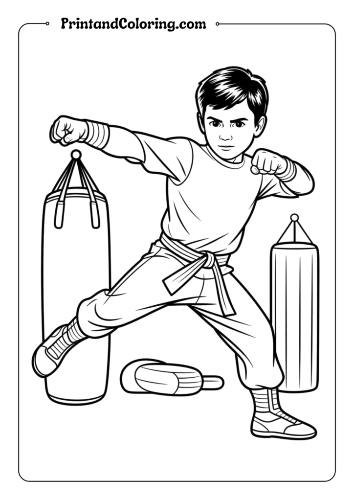 Young Bruce Wayne TrainingBatman Portrait