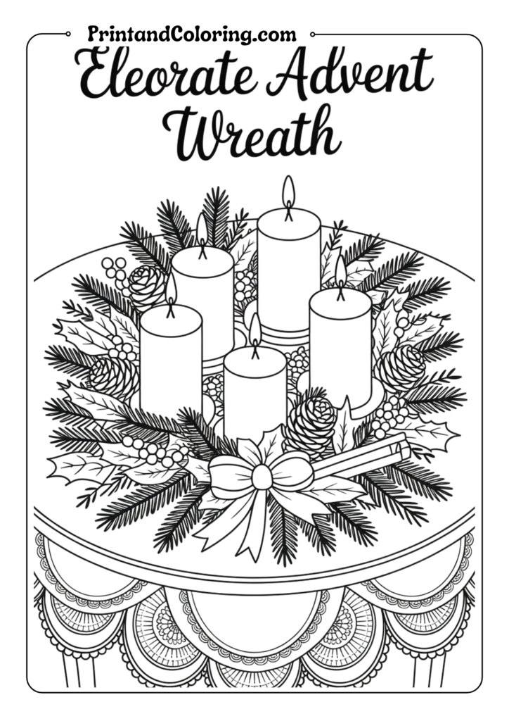 Advent Wreath Centerpiece
