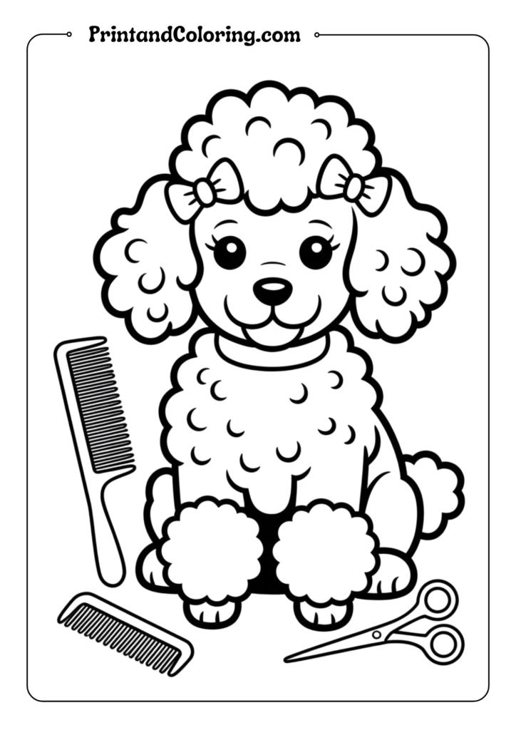 Bulldog Puppy with Food Bowl