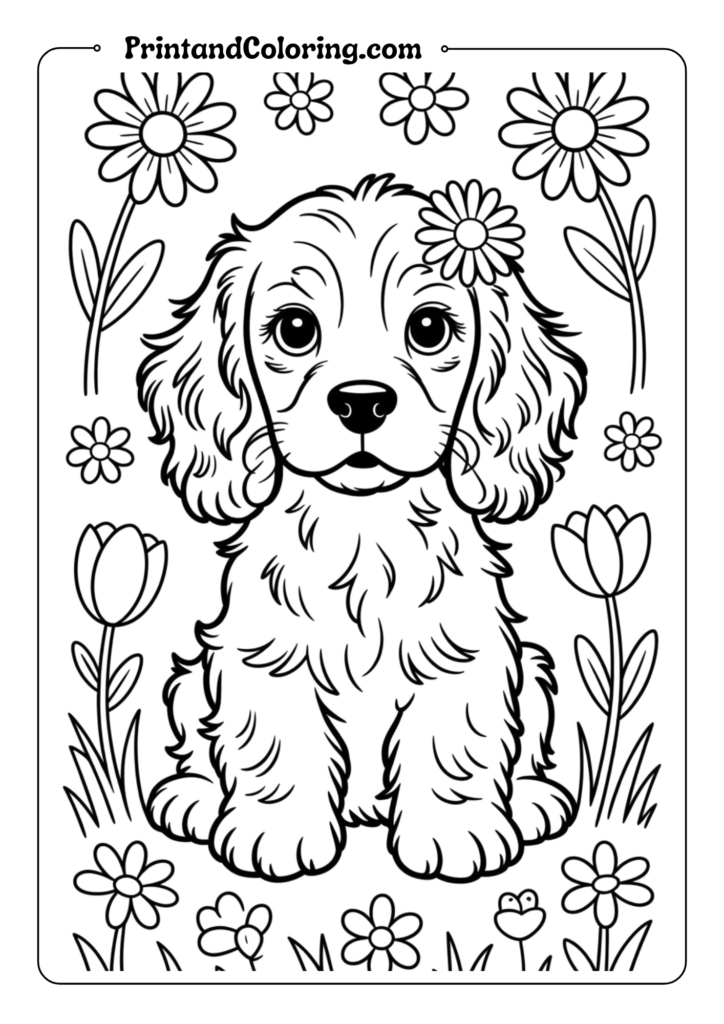 Saint Bernard Puppy with Rescue Barrel